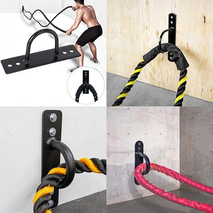Battle Ropes Anchor, Battle Rope Wall Ceiling Mount Kit Bracket Hook for Suspension Straps Crossfit Gymnastic Rings, Body Weight Strength Training Systems, Yoga Swings Hammocks, Boxing Equipment