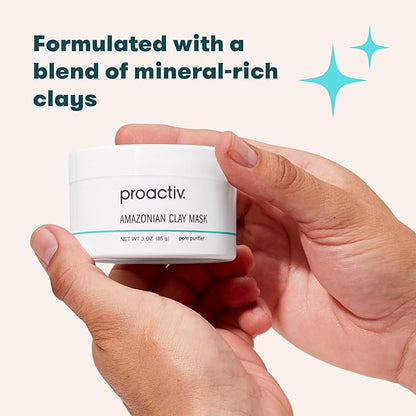 Proactiv Amazonian Clay Mask, Creamy, Natural Cleansing Skin Care Face Mask with Minerals, Vitamins and Antioxidants, Moisturizing for Acne, Gray, Cucumber, 3 Fl Oz