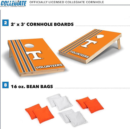 2' x 3' Solid Wood Cornhole Set with Direct Print HD Team Graphics – Great Gift for Any NCAA Fan! Bean Bag Toss Family Outdoor Games