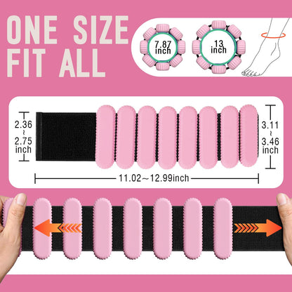AMORIX Ankle Weights for Women Men 3 Pairs (Total 7lbs) Wrist Weights