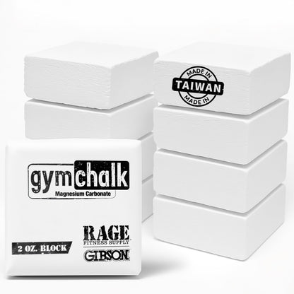Gibson Athletic Gymnastic Powder Chalk Block, Premium Taiwan Gymnastics Chalk Blocks, Pack of 8