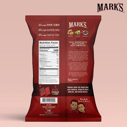 MARK’S Kettle Cooked Avocado Oil Potato Chips, BBQ – Seed Oil & GMO Free | Barbecue, 5 oz (Pack of 3) | Gluten Free, Non-GMO, Chips for Clean & Healthy Snacking