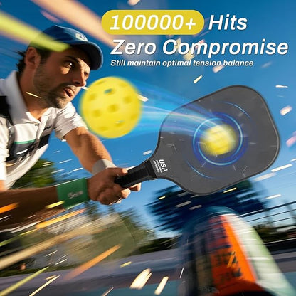 99.9% T300 Carbon Fiber Lightweight Pickleball Paddles Set of 2 Indoor Outdoor Games Equipment Beginner Intermediate Pro Sports Accessories Gifts