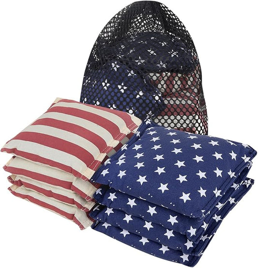 GSE Games & Sports Expert Set of 8 Premium Weather Resistant Cornhole Bags. Regulation Size and