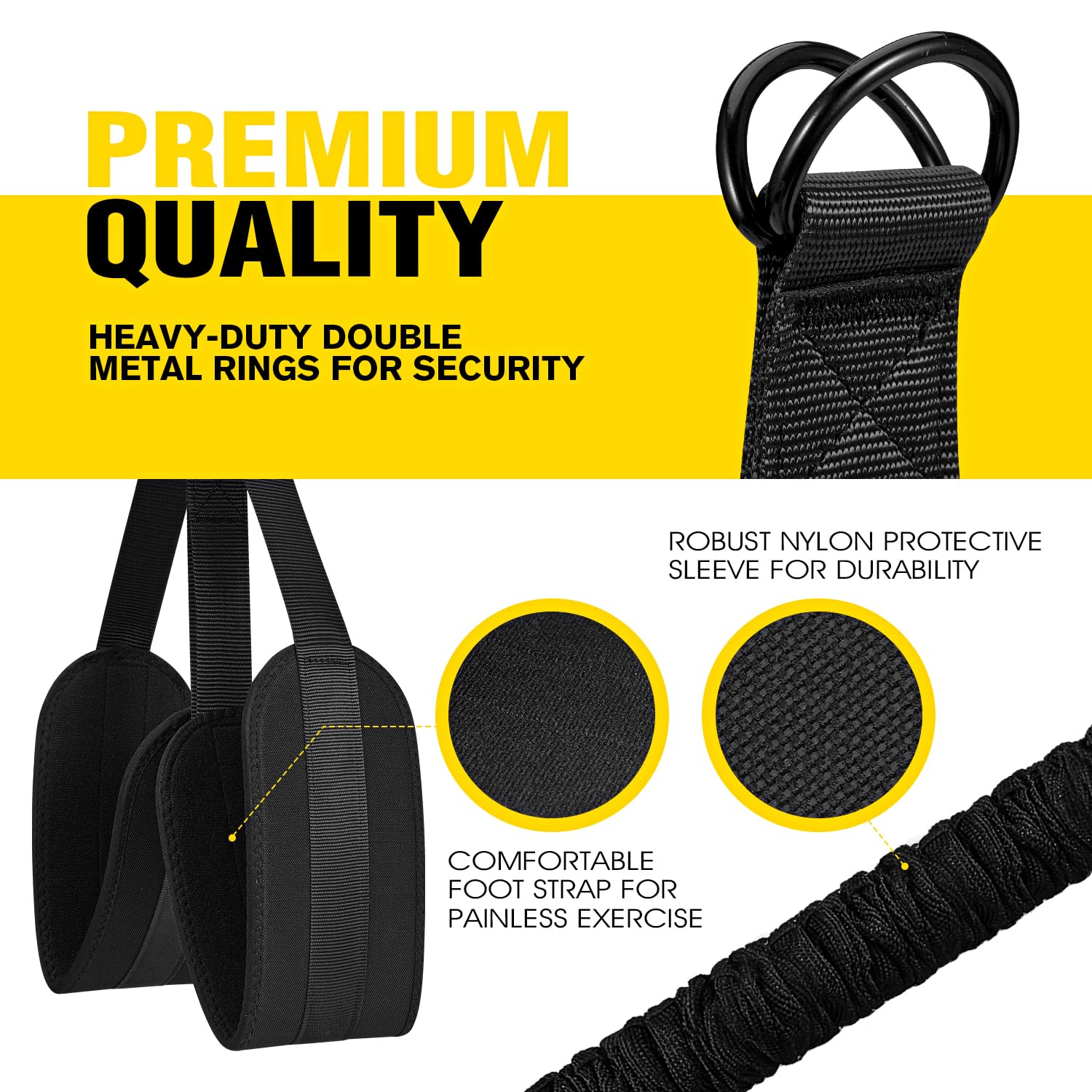 Ayombo Pull Up Assistance Bands, Resistance Bands for Pull Up Bar Workout, Adjustable Heavy Duty