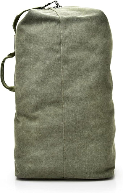 Large Capacity Travel Climbing Bag Tactical Military Duffel Bag Top Load Double Strap Canvas Backpack