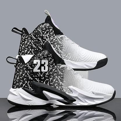 Boys Basketball Shoes Breathable Indoor Athletic Shoes Youth Outdoor Fashion Sneakers Comfortable Basketball Shoes for Girls