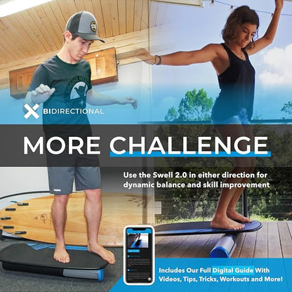 Revbalance Swell 2.0 - Surf & Paddle Balance Board Trainer
