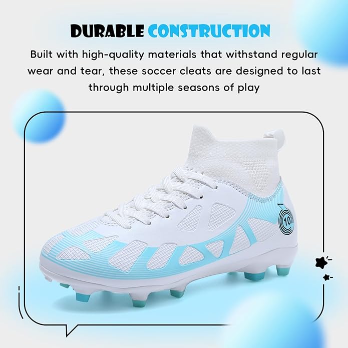 Soccer Cleats Kids Boys Girls Athletic Outdoor Football Shoes