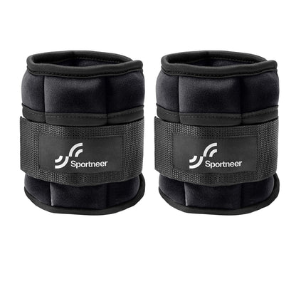 Sportneer Adjustable Ankle Weights, 2-10 lb per Pair, Removable Weights