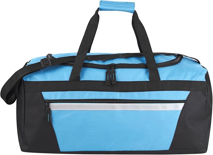 40 Liter, 22 Inch Reflective Duffle Bag with Shoulder Strap for Men, Women, Travel