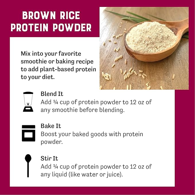 Judee's Brown Rice Protein Powder, (80% Protein) 3 lb - Non-GMO & Sprouted - Keto-Friendly, Dairy, Gluten & Soy-Free Plant-Based Protein
