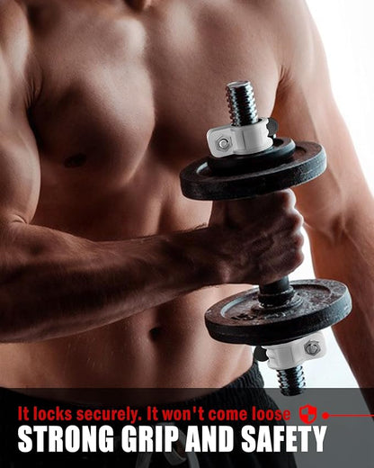Mini Barbell Clips 1 inch I Multi-Size Adjustable Barbell Collar I 1 inch Barbell ClampsIQuick Release Weight Clips Pair of Locking for Dumbbell Bar