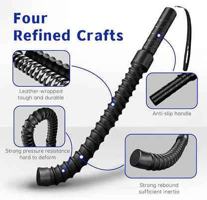 2Pcs Ropeless Battle Ropes for Men & Women - Portable Home Gym Workout Ropes for HIIT, Cardio Training & Strength Exercises (20.63" Compact Design)