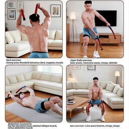 Ropeless Battle Rope - Adjustable Weight, Portable & Durable Strength Trainer for Home Gym & Outdoor Use, Ideal for Athletes, Boxers & Fitness Beginners