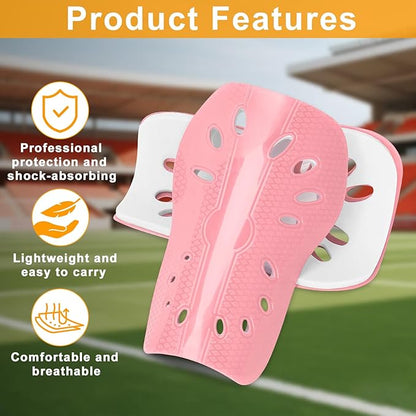 2 Pairs Shin Guards Soccer for Kids,Shin Pads Extra Lightweight Breathable Slide in Shin Guard for Football Training Match Outdoor Activities Protective Slip-in Shin Guards for Boys Girls