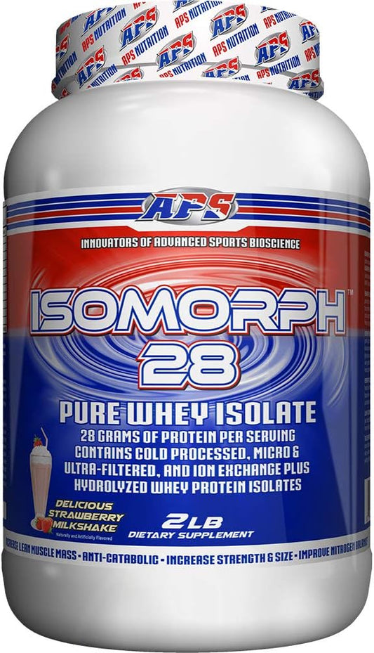 APS Nutrition IsoMorph 28 Protein Powder | Pure Whey Isolate | Cold Pressed, Ultra- Filtered, & Ion