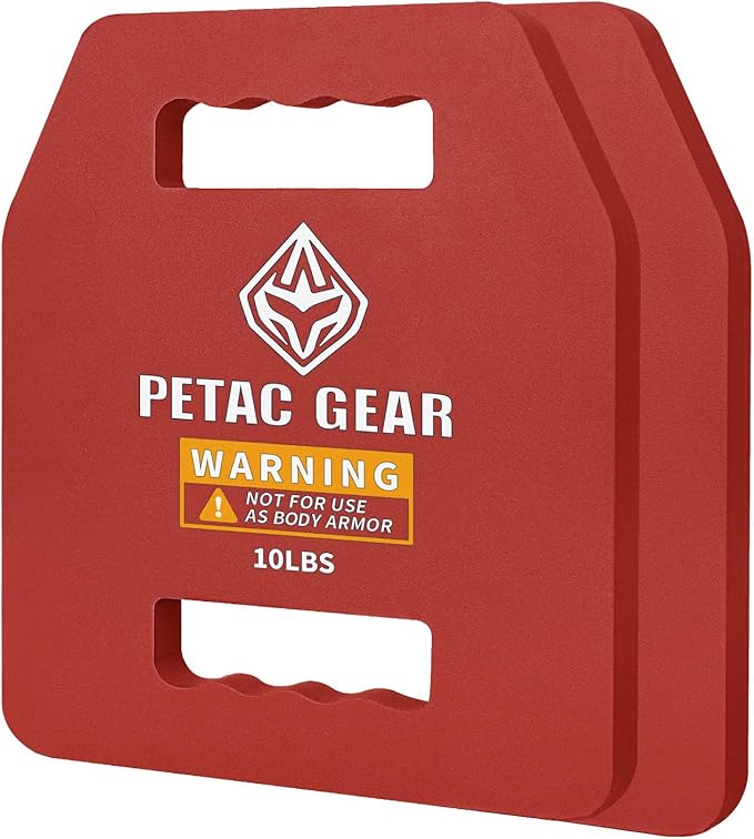 PETAC GEAR Tactical Weights Plates For Weighted Vest For Men Workout,5/10/15/20 LBS Weight Strength Training Vests Equipment Workout Gear