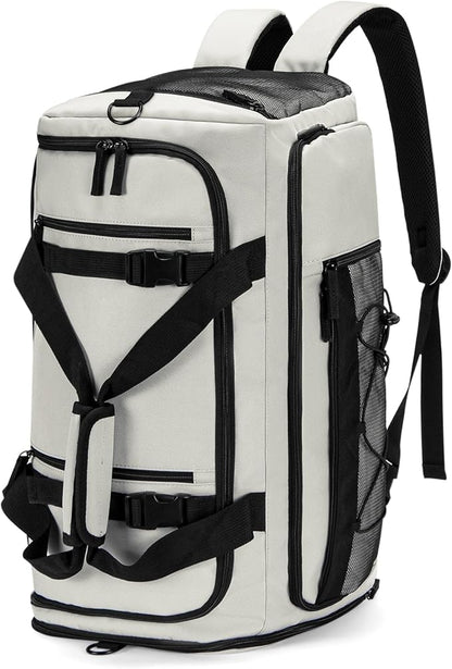 CLUCI Gym Bag for Men & Women, 35L Sports Duffle Bag for Travel,4 in 1 Weekender Bag,Overnight Backpack with Shoe Compartment,Carry on Duffel Bag for Airplane