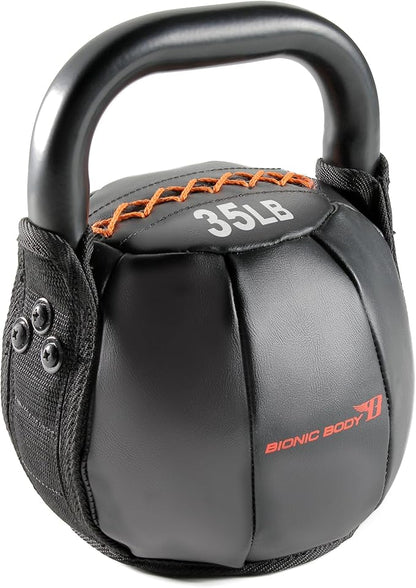 BIONIC BODY by Marcy Soft Kettlebell with Handle for Weightlifting, Conditioning, Strength and core Training