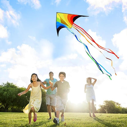 Xida Kites for Kids Ages 4-8, Large Kite for Adults, Easy to Fly Beach Kites with Handle and String,Perfect for Beginners,Beach,and Outdoor Flying Fun