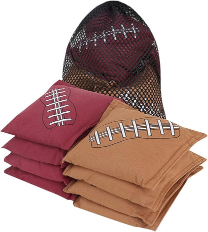 GSE Games & Sports Expert Set of 8 Premium Weather Resistant Cornhole Bags. Regulation Size and Weight Bean Bags for Cornhole Toss Games (Several Styles Available)