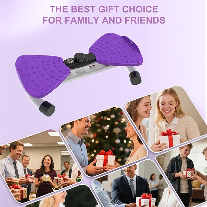 renZEC Waist Twister Machine, Adjustable Exercise Twist Board for Women Men, Noiseless Ab Twister for Home Gym Equipment, 330 lbs Capacity | Track Time, Reps, Calories with Digital Display