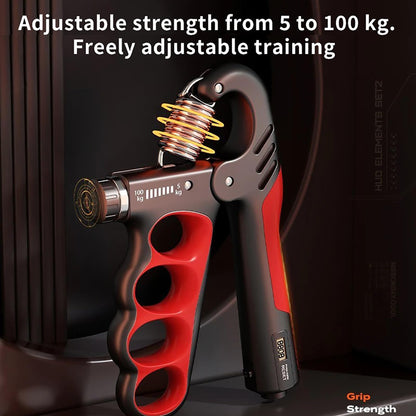 Hiyoga Grip Strength Trainer with Adjustable Resistance & Automatic Counter