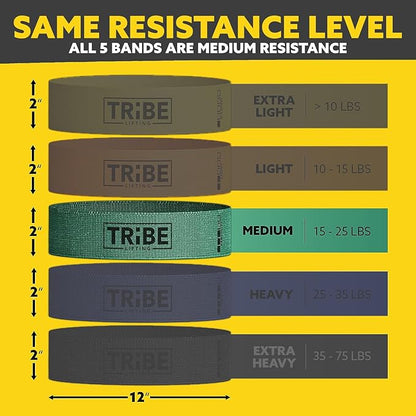 Fabric Resistance Bands for Working Out - Booty Bands for Women and Men - Exercise Bands Resistance Bands Set - Workout Bands Resistance Bands for Legs - Fitness Bands