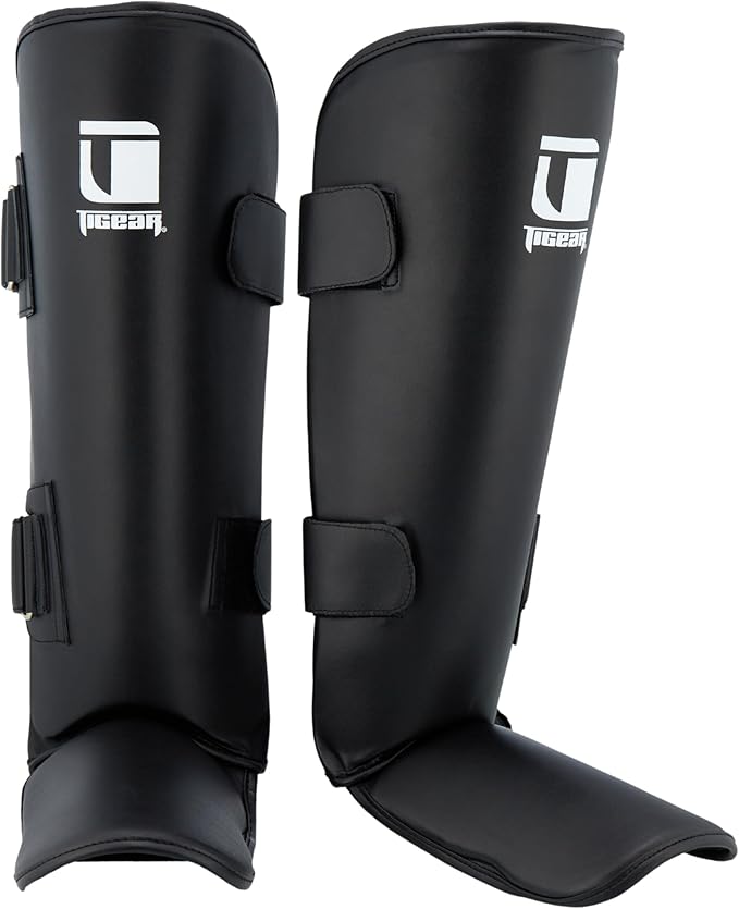 Tigear Core Shin Guards – MMA Martial Arts Shin Guards for Muay Thai & Kickboxing Sparring and Training | Premium, Lightweight | Professional Protection for Men, Women, Kids