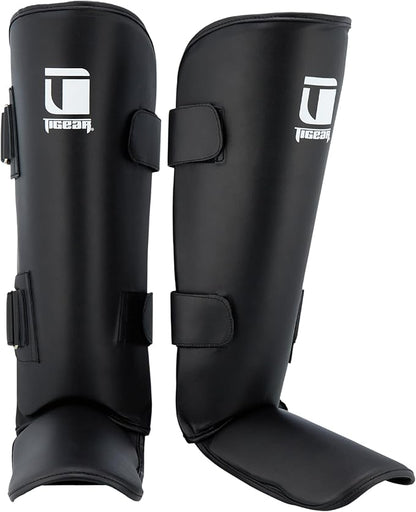 Tigear Core Shin Guards – MMA Martial Arts Shin Guards for Muay Thai & Kickboxing Sparring and Training | Premium, Lightweight | Professional Protection for Men, Women, Kids