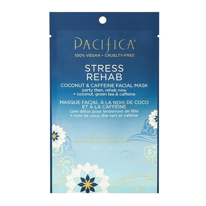 Pacifica 3-Pack Face Sheet Mask Variety Set ??Brightening Vitamin C, Green Detox & Stress Rehab Hydrating Masks for Glowing Skin, Holiday Beauty Gift for Women Teens Girls, Vegan Clean Skincare