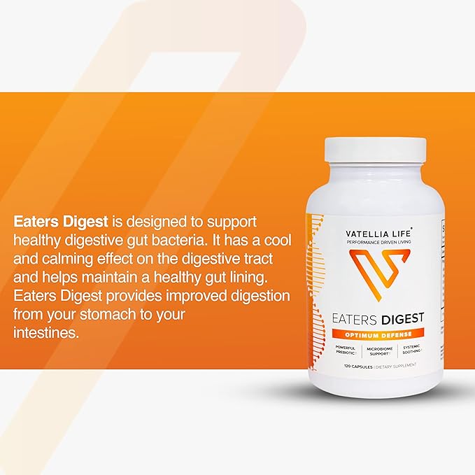 New from Eaters Digest | Prebiotic | Probiotic | Digestive Support | Gut Soothing | Healthy Gut Lining | Max Nutrient Absorption | 120 Capsules (60-Day Supply)