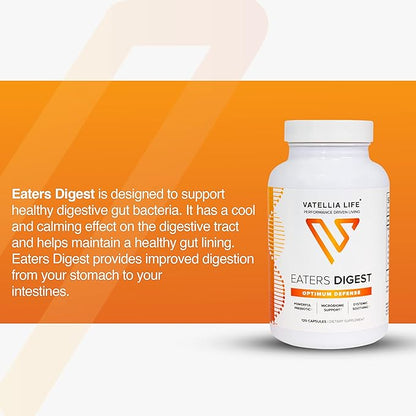 New from Eaters Digest | Prebiotic | Probiotic | Digestive Support | Gut Soothing | Healthy Gut Lining | Max Nutrient Absorption | 120 Capsules (60-Day Supply)