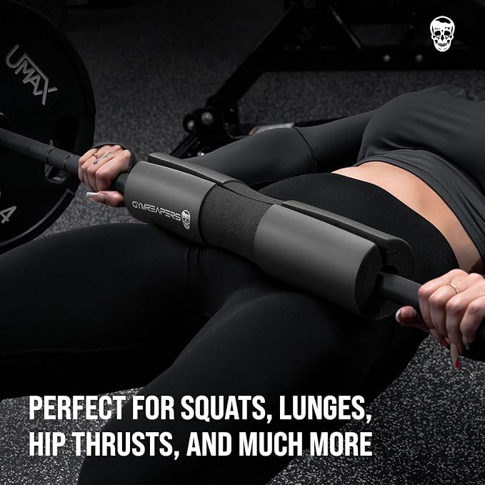 Gymreapers Barbell Squat Pad - Protective Bridge Pad For Hip Thrust, Squats, Lunges - Hip Support, Neck Protection For Bar