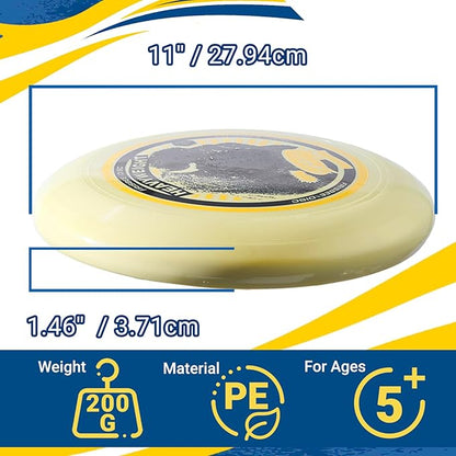 Wham-O Frisbee Heavyweight 200g, 11 Inch Flying Disc, Long Distance, Durable and Stable Sports Disc for Outdoor Activities and Family Fun