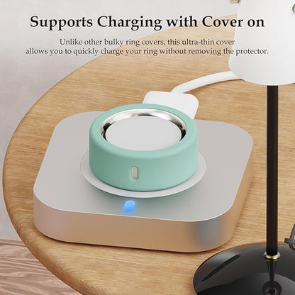 15 Pack Cover Compatible with Oura Ring Gen 4/Gen 3 Horizon/Gen 3 Heritage, Anti-Scratch Silicone Case for Oura Ring Protector for Women Men Working Out Gym, Support Charging with Cover on