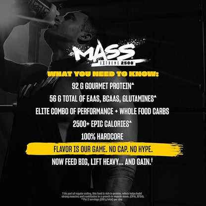 Mutant Mass Extreme Gainer ??Whey Protein Powder ??Build Muscle Size and Strength ??High Density Clean Calories (Triple Chocolate, 12 lbs)