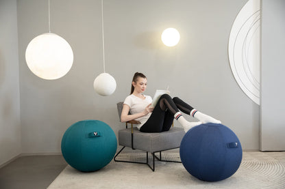 YOGIVO Sitting Ball Chair, Yoga Ball Chair Exercise Ball Chair for Home Office Desk, Stability Ball