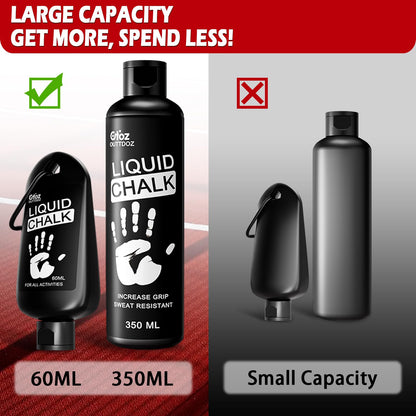 OUTTDOZ Liquid Chalk 2 oz 1 Pack for Weightlifting, Climbing & Gymnastics