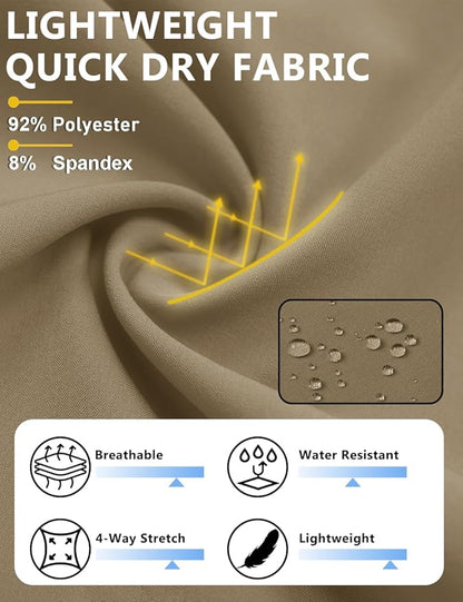 TACVASEN Men's Running Athletic Shorts 9" Quick Dry Workout Gym Shorts Lightweight Summer Shorts 3 Zipper Pockets