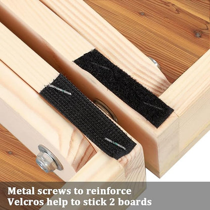 Solid Wood Premium Corn Hole Outdoor Game Set, 2 Regulation and Waterproof Cornhole Game Boards, with 8 Toss Bags, Perfect for Outdoor Indoor