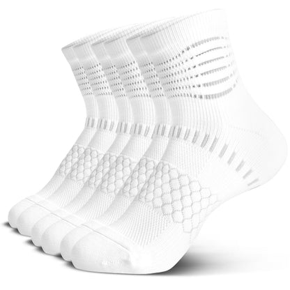 IRAMY Ankle Compression Socks for Women Men Plantar Fasciitis Relief Cushioned Athletic Running