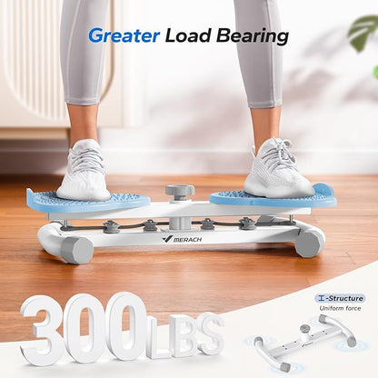 MERACH Waist Twister Machine, Ab Twist Board with 300 lbs Weight Capacity, Abs Workout for Slim Waist and Core Ab Exercise, Noiseless Home Gym Exercise Equipment for Women Men