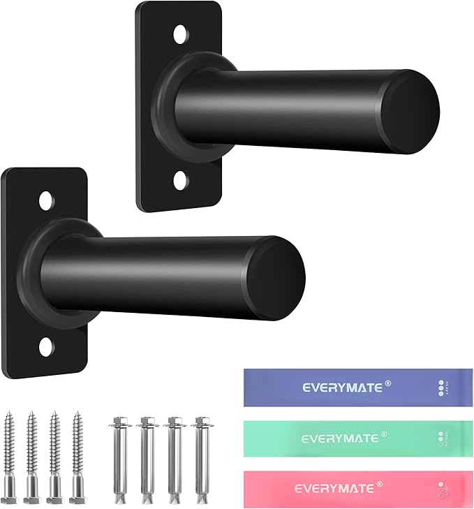 Weight Plate Holder, Wall Mounted Weight Storage Rack for Olympic Weight Plate,Home Gym Organizer（Upgrade Length and Thick Steel）