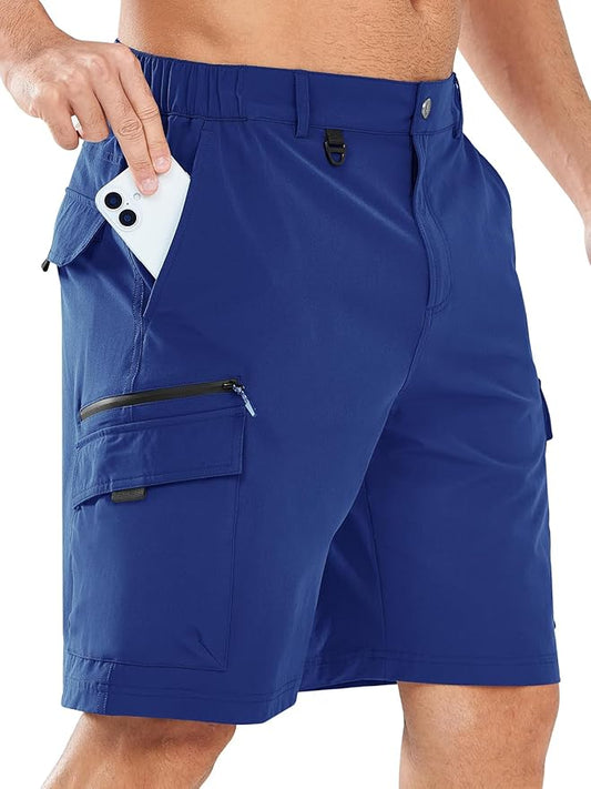 NORTHYARD Men's Cargo Hiking Shorts 9" Lightweight Outdoor Tactical Work Camping Sport Golf Casual