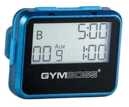 Gymboss Interval Timer and Stopwatch - Teal/Blue Metallic Gloss