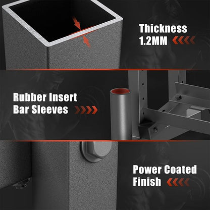 3-Tier Dumbbell Rack, 1100LB Capacity Adjustable Weight Rack for Home Gym, Heavy-Duty Weight Stand for Dumbbells Kettlebells & Weight Plates(Rack Only)