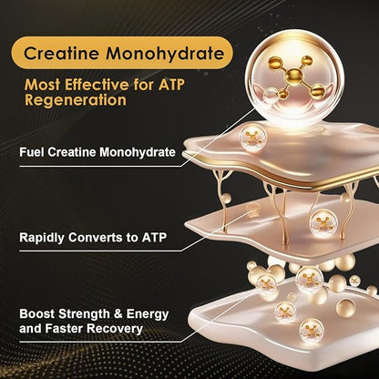 Micronized Creatine Monohydrate for Women and Men, Creatine Powder for Men-Women for Improve Performance and Strength, Support Muscle Growth and Workout Recovery, 6.5g per Servings, 75 Servings