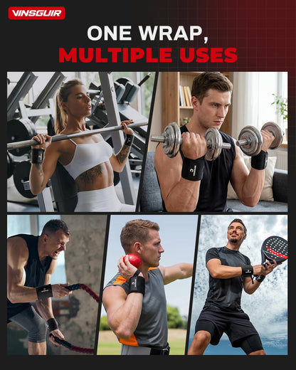 VINSGUIR Wrist Wraps for Weightlifting, [USPA Approved] 21'' Lifting Straps for Wrist Support with